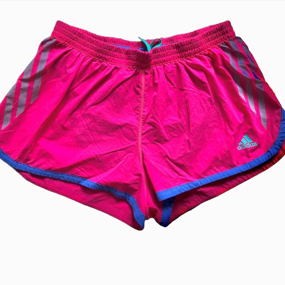 adidas Pants - Adidas Adizero climalite  Pink Lined Running Shorts Size S
